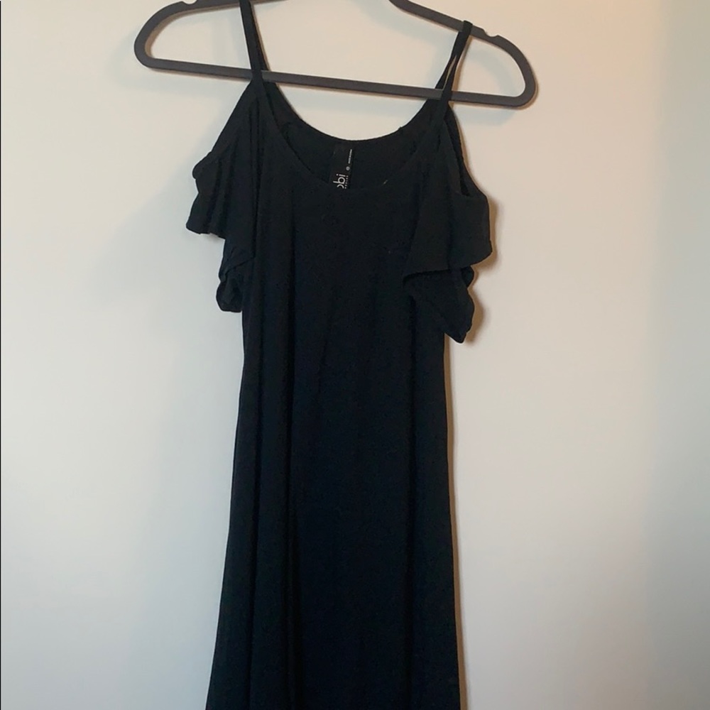 Black crop dress